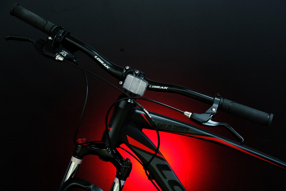 LORAK Safe 29 Cassete Матовый Чёрный/Красный 19р (на рост 171-182)