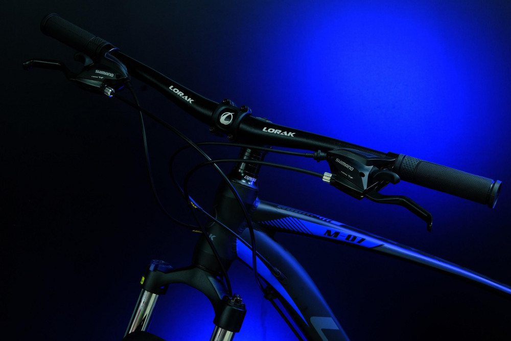 LORAK M-07 Prom Матовый Чёрный/Синий 17р (на рост 155-173)