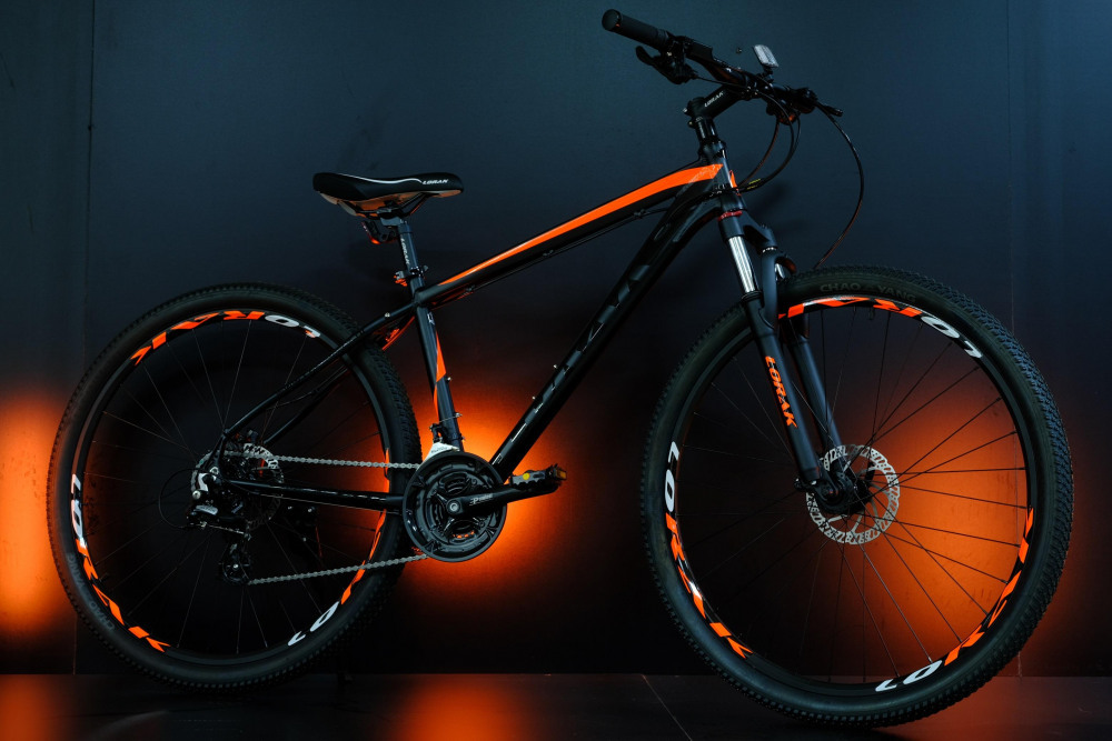 Lorak Sel 9150 Матовый Чёрный/Оранжевый 23р (на рост 189-205)